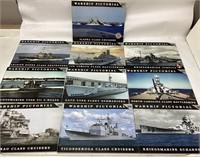 (10) WARSHIP PICTORIAL WW2 SHIP BOOKS
