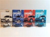 4pc Austin Mini Cars Matchbox 2023
