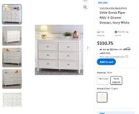 B3564 Little Seeds Piper Kids' 6-Drawer Dresser