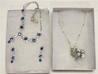 2 NECKLACES AND EARRINGS