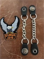 Pair Harley Davidson Chain Vest Extenders and