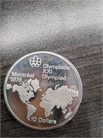 SILVER $10 MONTREAL OLYMPIC COIN COIN (~WEIGHT