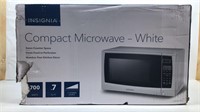 New Damaged Box Insignia Compact Microwave- White