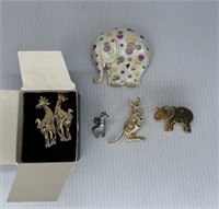 Animal Brooches and Pins