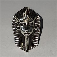 Vintage Sterling "Pharaoh Mask" Ring