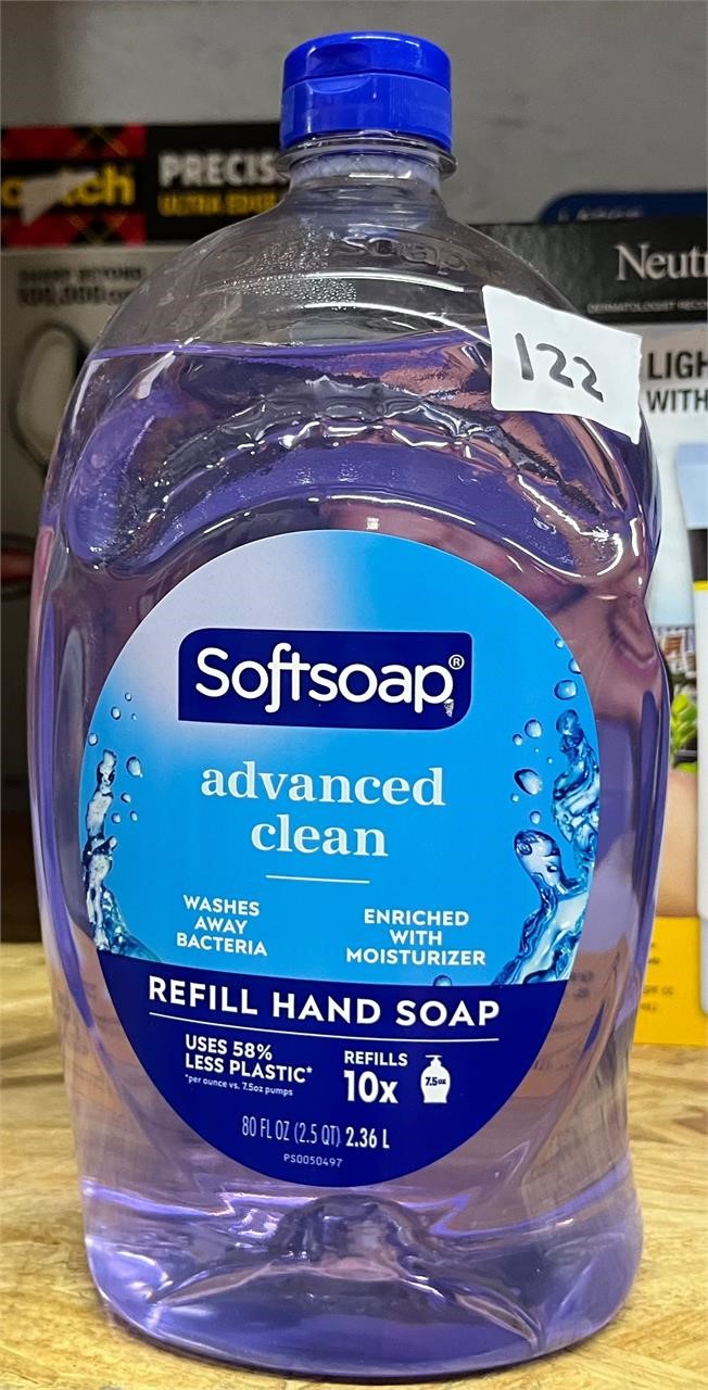 Soft Soap Advanced Clean Refill Hand Soap, 80floz