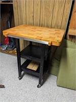Rolling Kitchen Island / Craft Table H-3' L-2'