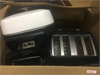electric fry pan, toaster, other kitchen items