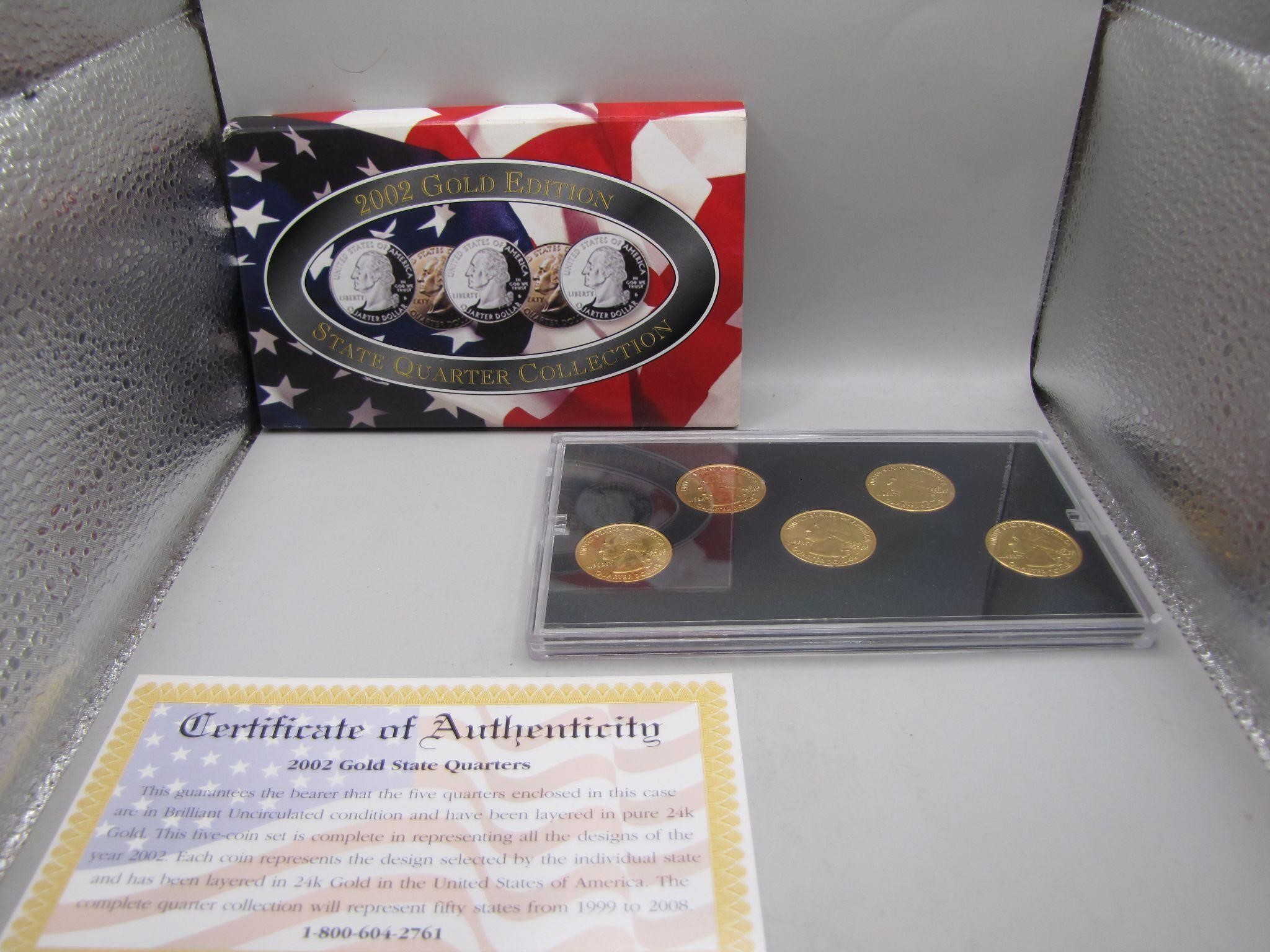 2002 Gold Edition State Quarter Set