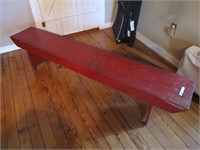 RED COUNTRYB PRIMITIVE BENCH  69L 16H VERY CLEAN