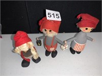 MINIATURE SWEDISH WOODEN FIGURINES 3.5" - 4.5"