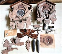 Cuckoo Clock Lot For Parts Only