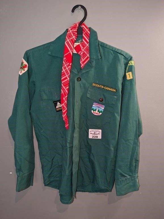 Boy Scouts of Canada Shirt W/badges & neckerchief