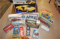 Various Vintage Model Car Kits