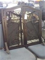 Metal fire place gate