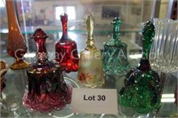 Case 2: (5) Fenton Glass Bells -
