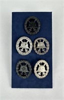 Collection of WWI And WW2 German Wound Badges