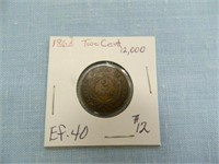 1864 Two Cent Pc. - EF-40