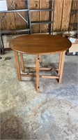Antique oak six leg table