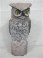 14.5" Plastic Owl Contains Rocks