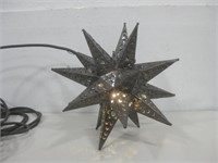 12" Metal Star Lamp Works