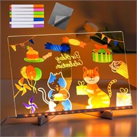 LED Colorful Dry Erase Board 11.8x7.9 x5