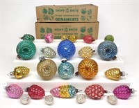 (25) Vintage Pinecone Glass Christmas Ornaments