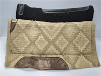 Lux and Diamond Wool Saddle Pads