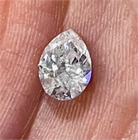 Certified 1.31 ct Pear Shaped Diamond E/SI2