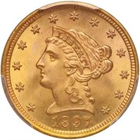 $2.50 1897 PCGS MS67 CAC