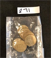 Israel 10 Agorot Coins