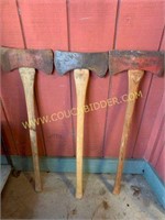 Three double bit axes