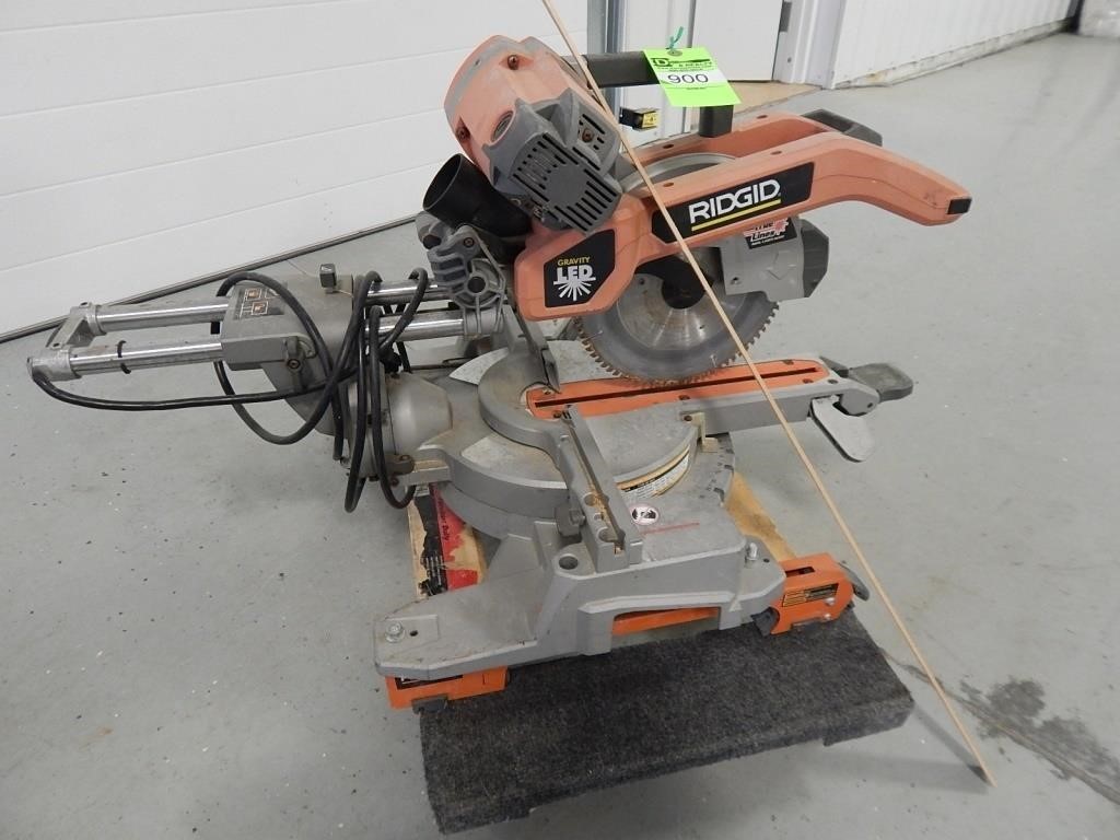 Ridgid miter saw; dolly not included