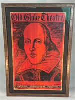 Old Globe Theatre Shakespeare Poster