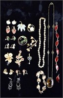 Grouping of Vintage Costume Jewelry
