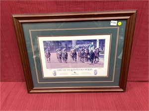The 128th Kentucky Derby Framed Print, 27 1/2 x 22