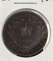 1880 Newfoundland Large Cent