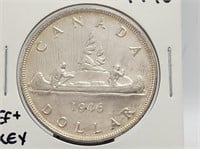 1946 Canada $1 Silver Dollar