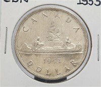 1953 Canada $1 Silver Dollar