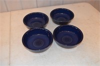 Lot of 4 Fiesta Cobalt Bowls
