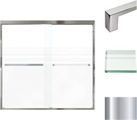 Semi-Frameless Bypass Shower Door