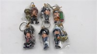6 Naruto Character Keychains Authenticity Unknown