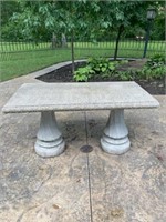 Large Concrete patio table