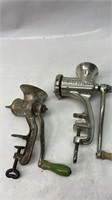 Antique Meat Grinder lot