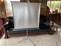 Vintage Projector Silver Screen, Sears, 39.5"W