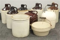 9 pieces Red Wing, etc. stoneware including jugs,