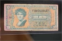 10 Cents Military Note