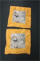 A Pair of Oriental Silk Pillowcase