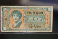 10 Cents Military Note