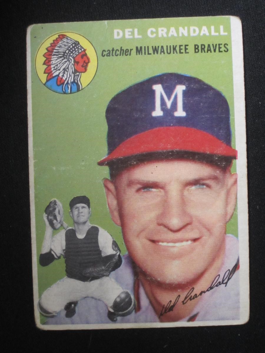 1954 TOPPS #12 DEL CRANDALL MILWAUKEE BRAVES